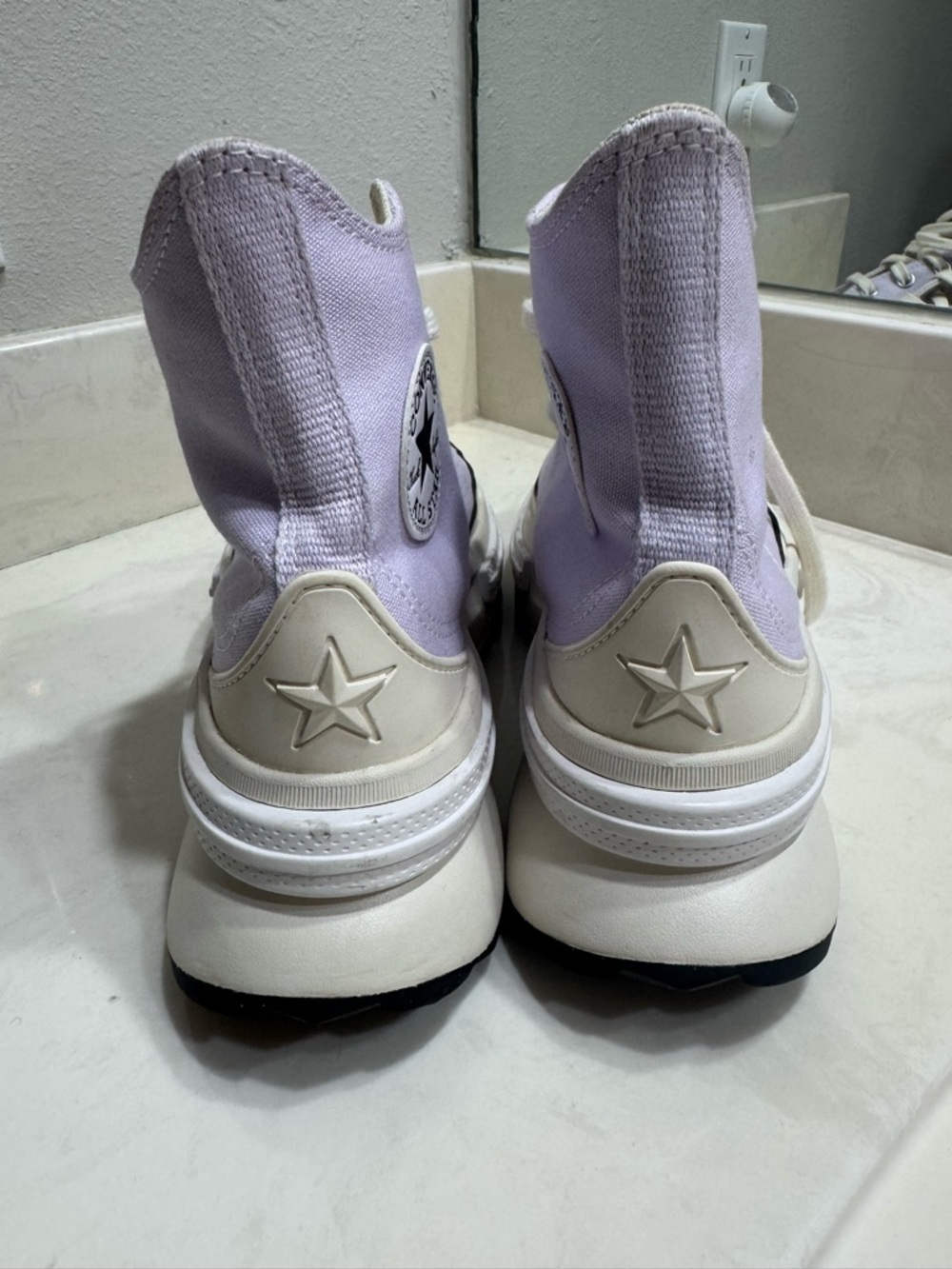 High-Top Canvas Platform Sneakers - Lavender Legacy CX - Picture 9 of 10